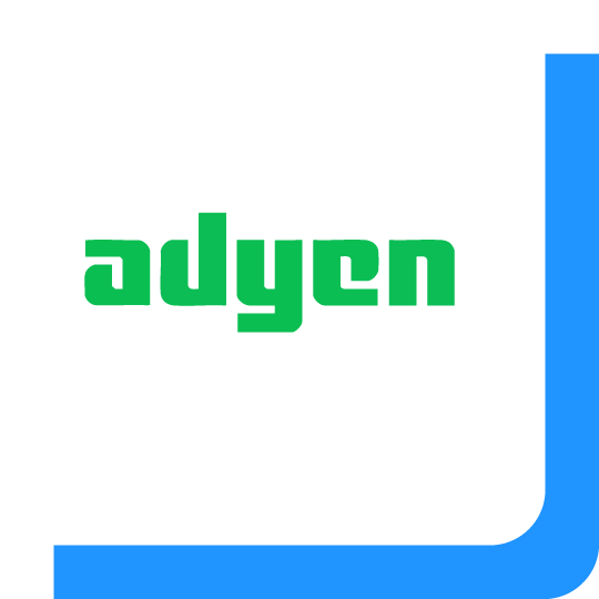 Het logo van Adyen