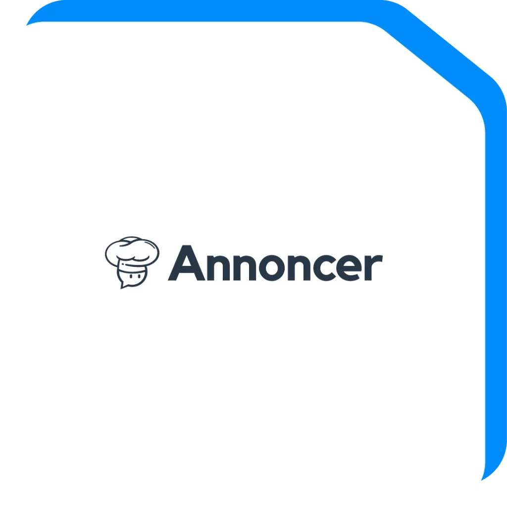 Het logo van Annoncer