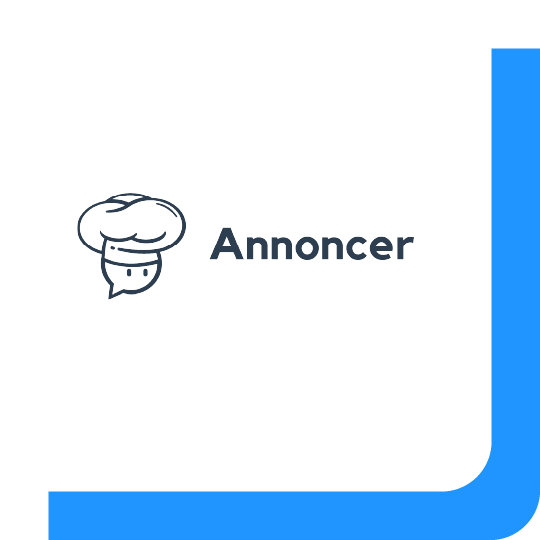 Het logo van Annoncer