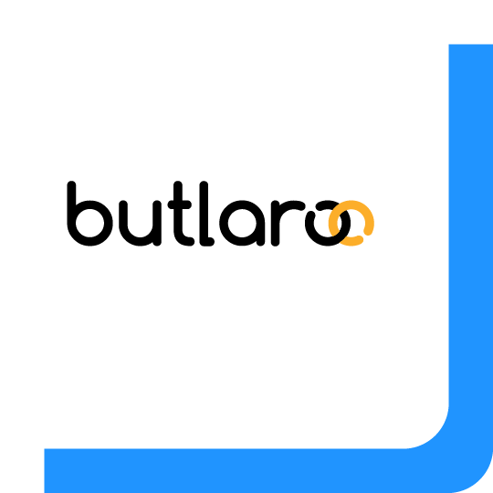 Het logo van Butlaroo