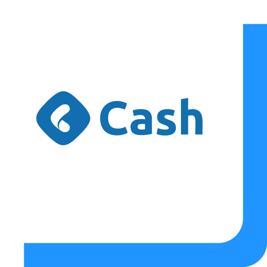 Het logo van Cash