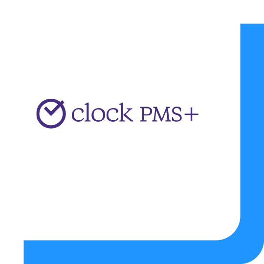 Het logo van Clock PMS