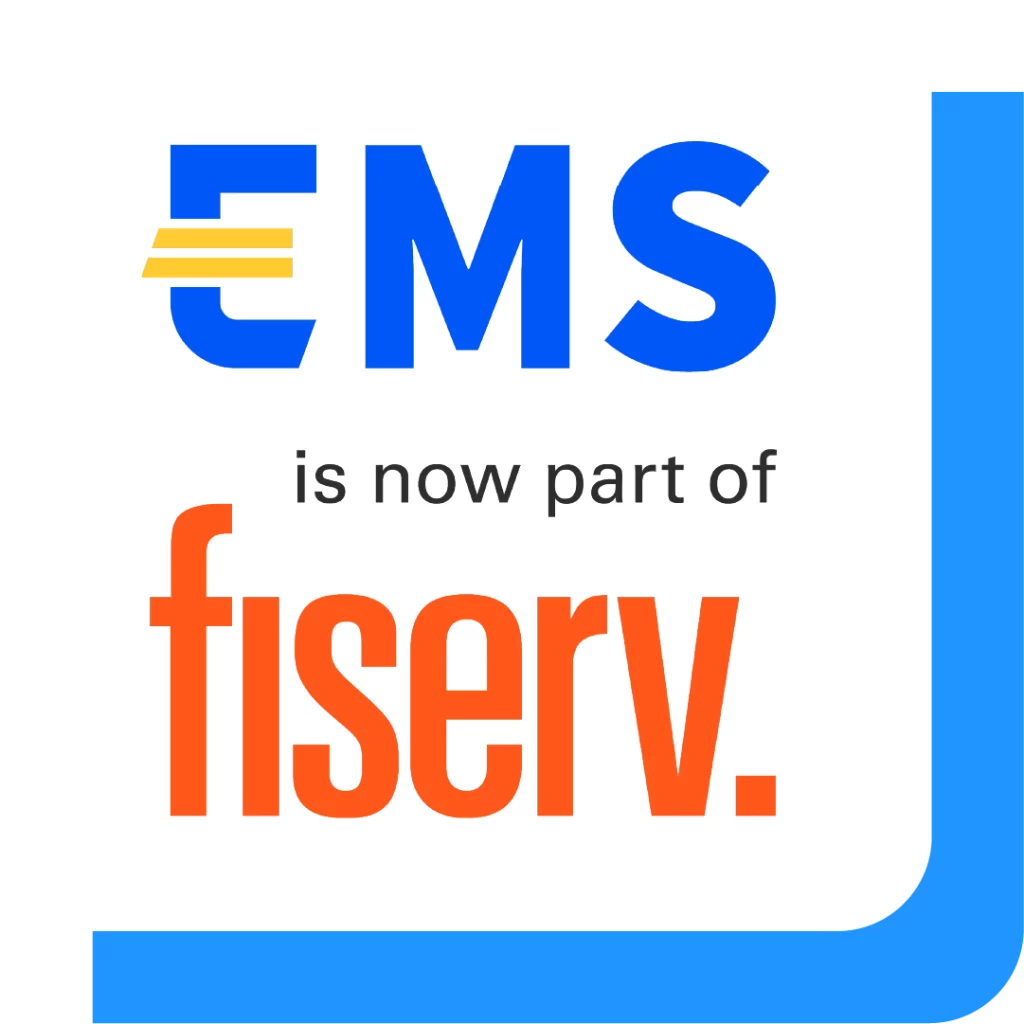 Het logo van EMS Fiserv