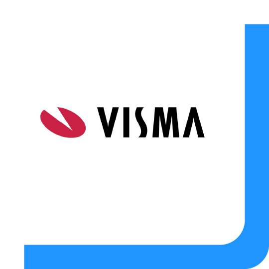 Het logo van Visma