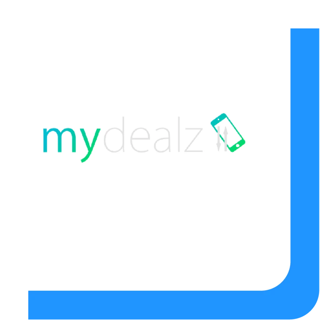 Het logo van Mydealz