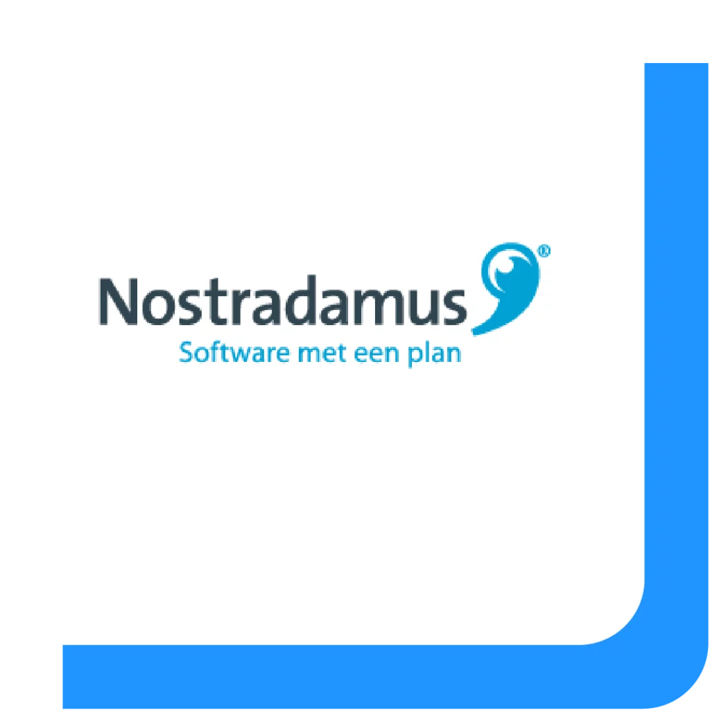 Het logo van Nostradamus