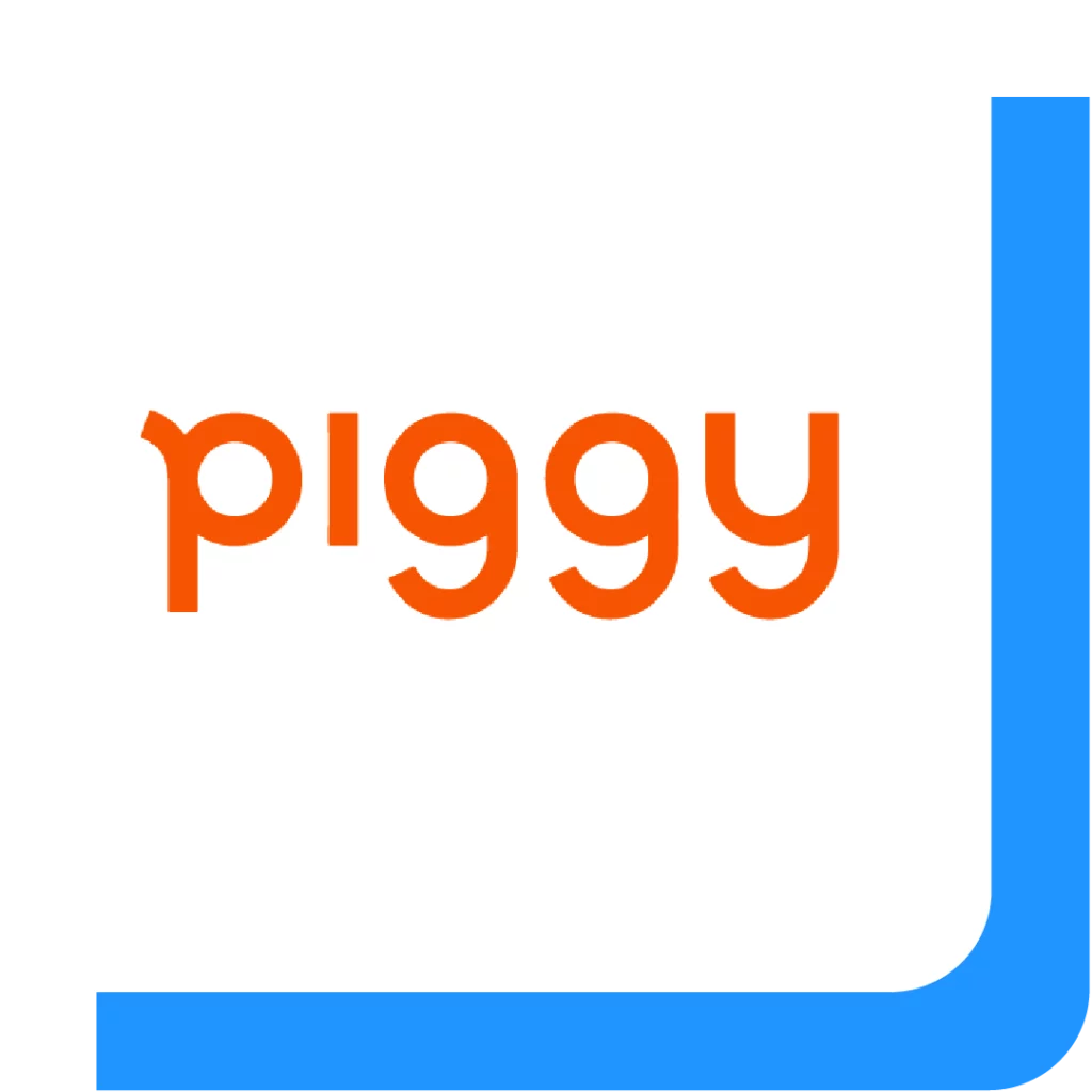 Het logo van Piggy