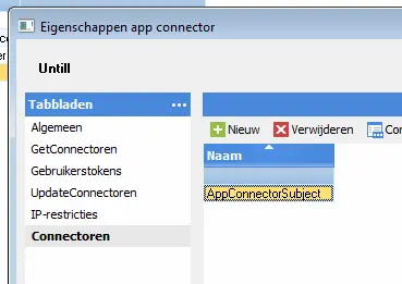 unTill koppelingen voorbeeld AFAS Online FiEntries Connector