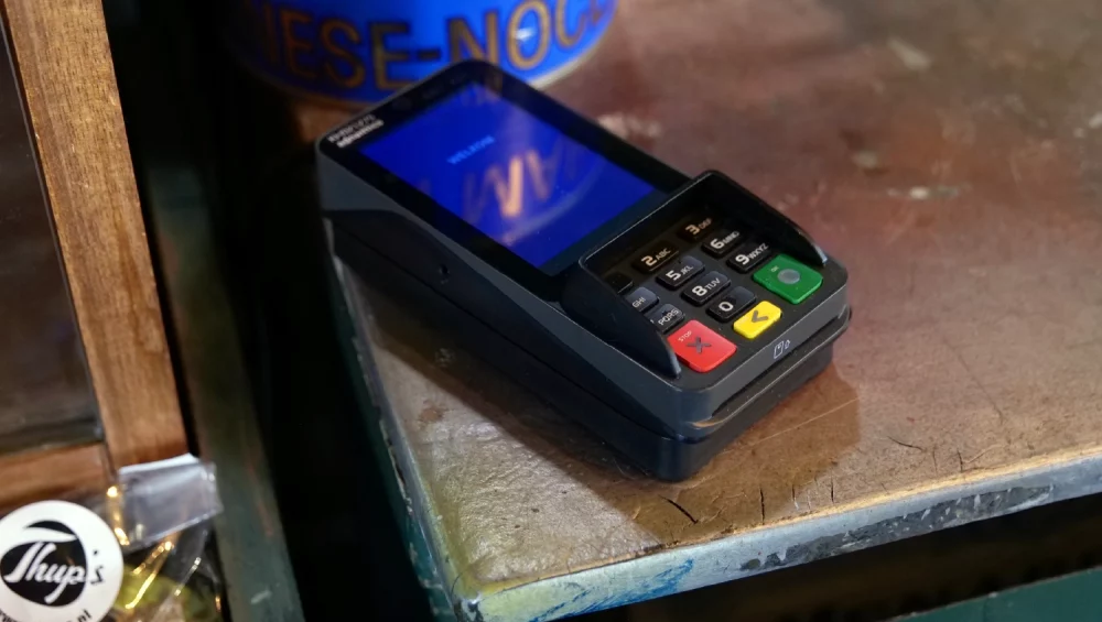 horeca pinautomaat in een restaurant