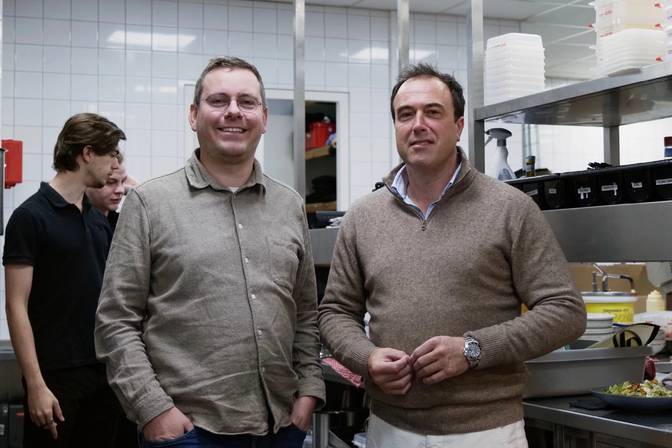 Mathieu Faber en Kevin Leenards bij Fellini in Leeuwarden