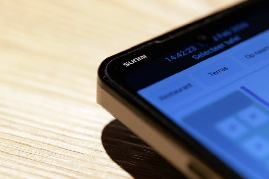 logo van sunmi op de l3 handheld