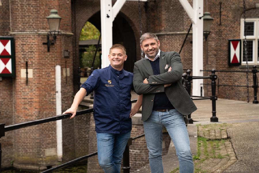 Ondernemers Niek en Jeroen voor Kasteel Maurick