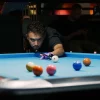 untill pooltafel met speler