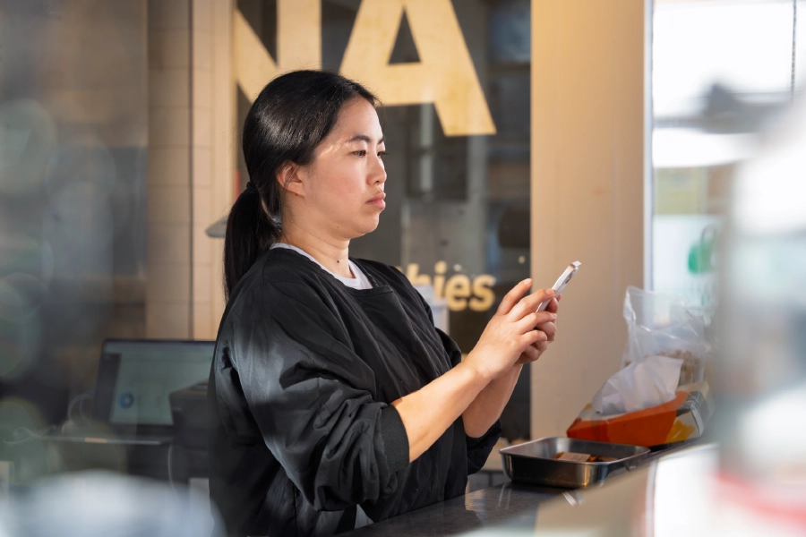aya van everyday gohan werkt met de untill air kassa