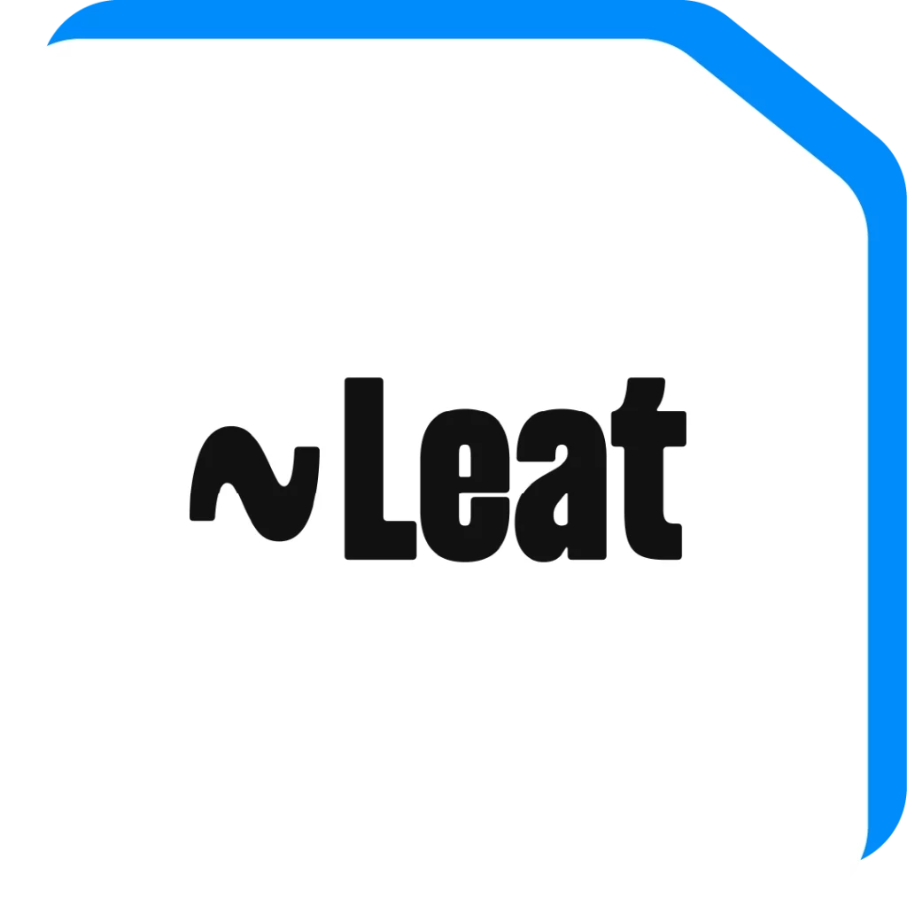 Het logo van Leat