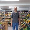 pieter in de winkel van de moestuin